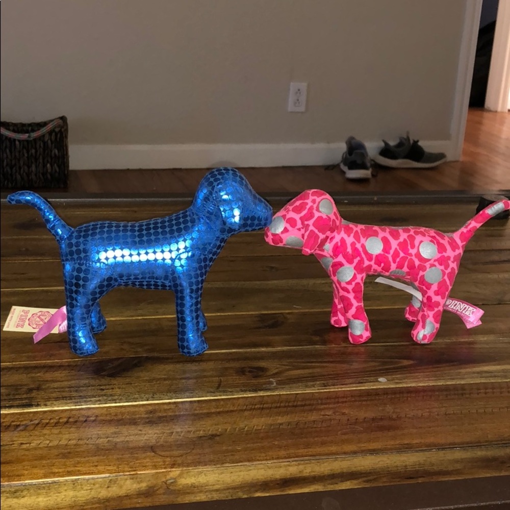 2 Victoria secret PINK mini dogs